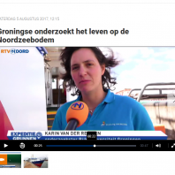 RTV-Noord interviews Karin van der Reijden after trip to Borkummer Stones