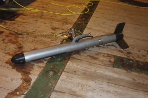 Figure 2. The side-scan sonar ready for deployment.